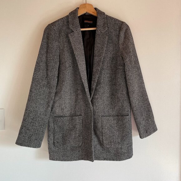 Chevron Patterned Blazer Jacket - Picture 1 of 4